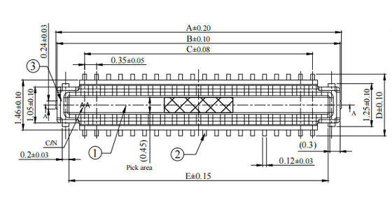 Smd Board To Board Connectors 0.6mm Mating Height BTB Connector Male