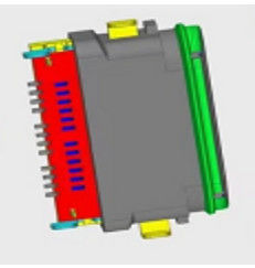 24 Pins USB Type C SMT Connector Right Angle Middle Mount Sink Board