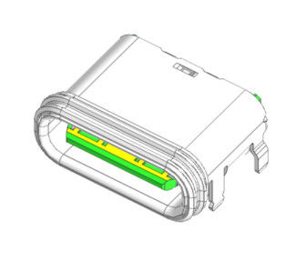 On Board USB Connectors IPX7 Waterproof 16 Pin Female Connector