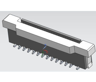 SMT Vertical FPC Connector 50 Pin 0.5mm Pitch 5.6mm Height With Cover